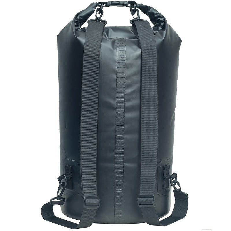 Waterproof Dry Bag Backpack 40L Roll Top Lock Closure PVC Floating Storage Bag for Kayaking Boating Swimming Hiking Camping Fishing Black