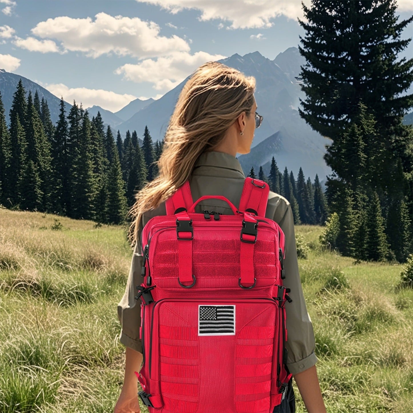 Tactical Military Backpack 50L – Large Capacity Molle Rucksack for Camping, Hiking, Hunting, Fishing & Travel