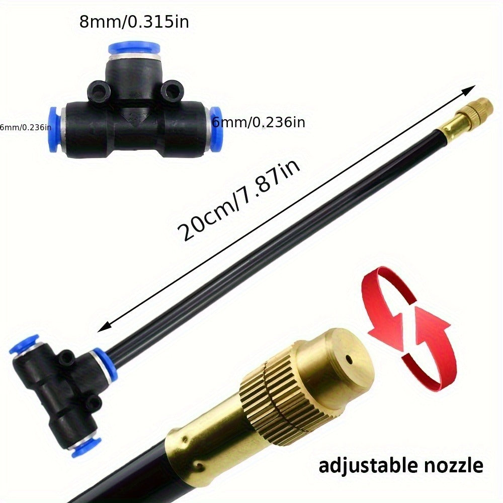 Drip Irrigation Kit Automatic Watering System Garden Sprinkler Misting Atomization Hose 5m, 20m