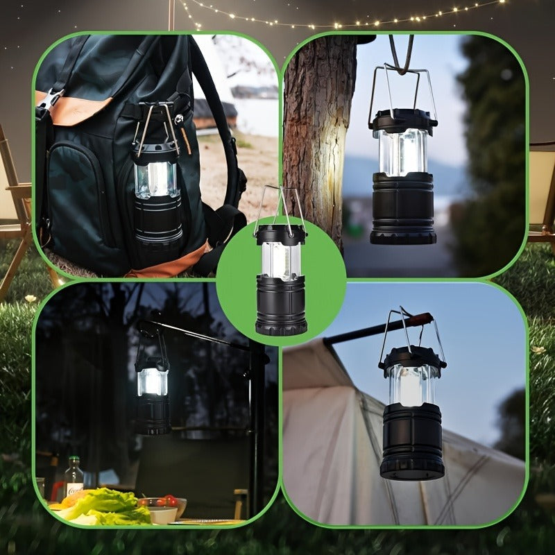 Collapsible Camping Lantern Rechargeable Bulk Set – Foldable USB LED Pendant Light for Camping, Power Outages & Emergency Survival