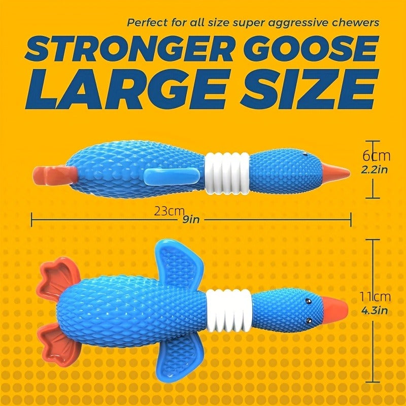 Indestructible Nylon Dog Chew Toy for Aggressive Chewers – Upgraded Tough Goose & Clownfish Design, Heavy Duty Durable Chew Toy