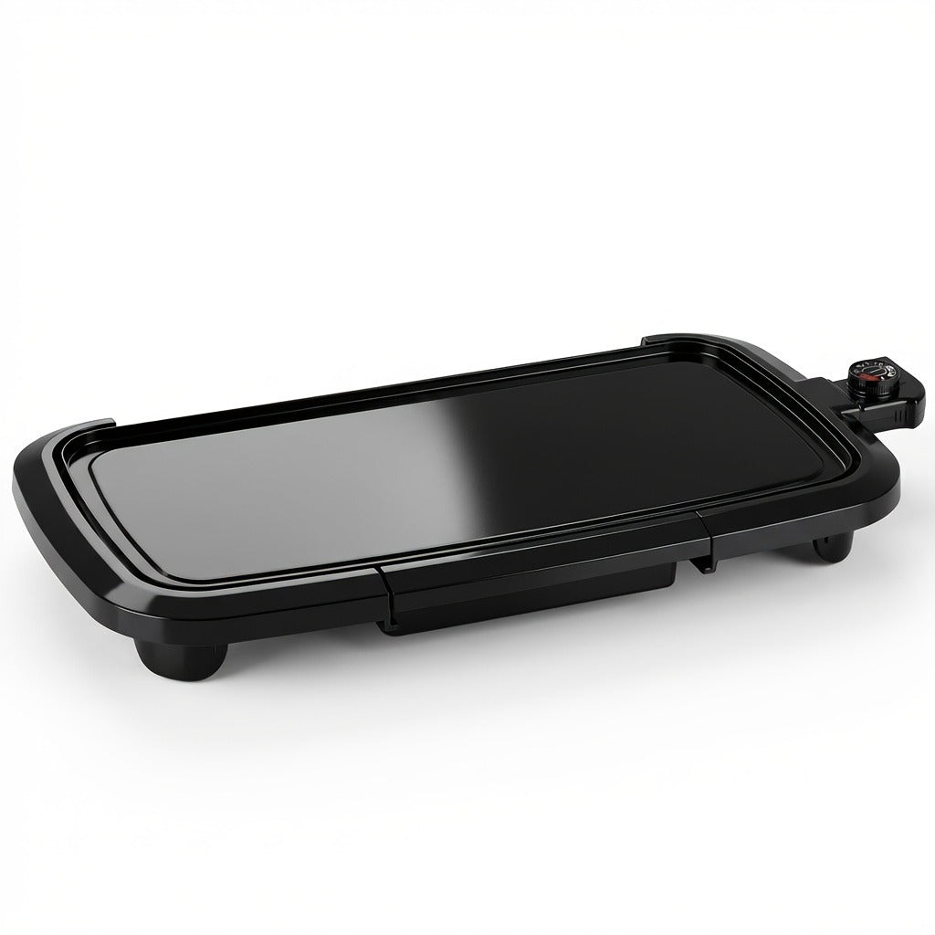Electric Griddle Non-Stick Teppanyaki Grill Pan, Frying & Grilling All-in-One for Eggs, Steaks, Bacon