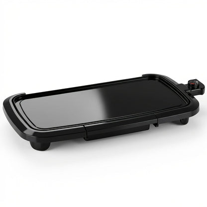 Electric Griddle Non-Stick Teppanyaki Grill Pan, Frying & Grilling All-in-One for Eggs, Steaks, Bacon