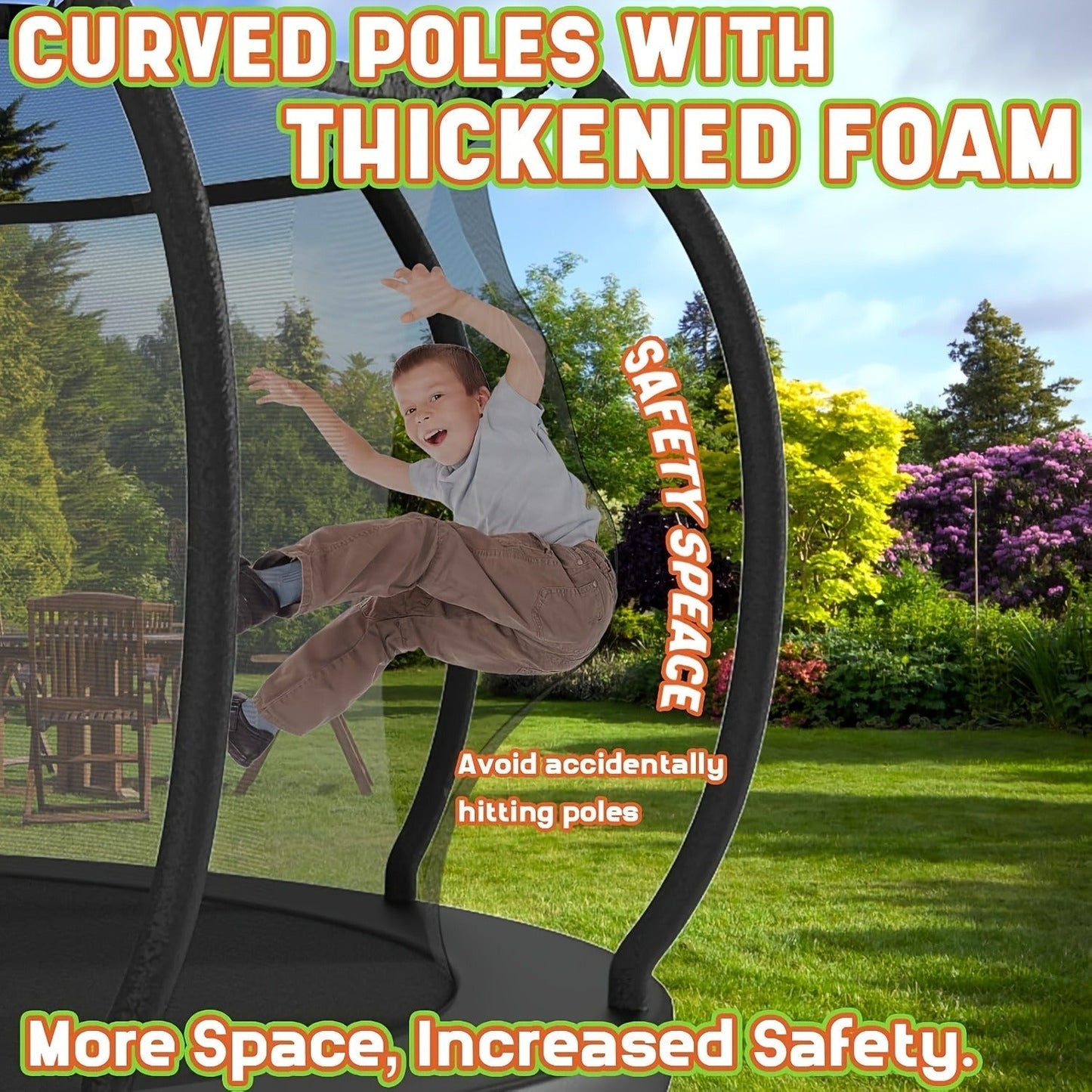 Outdoor Trampoline with Safety Enclosure Net Football Toss Game 8 10 12 14FT Round Backyard Trampoline for Kids Adults Indoor Outdoor Party