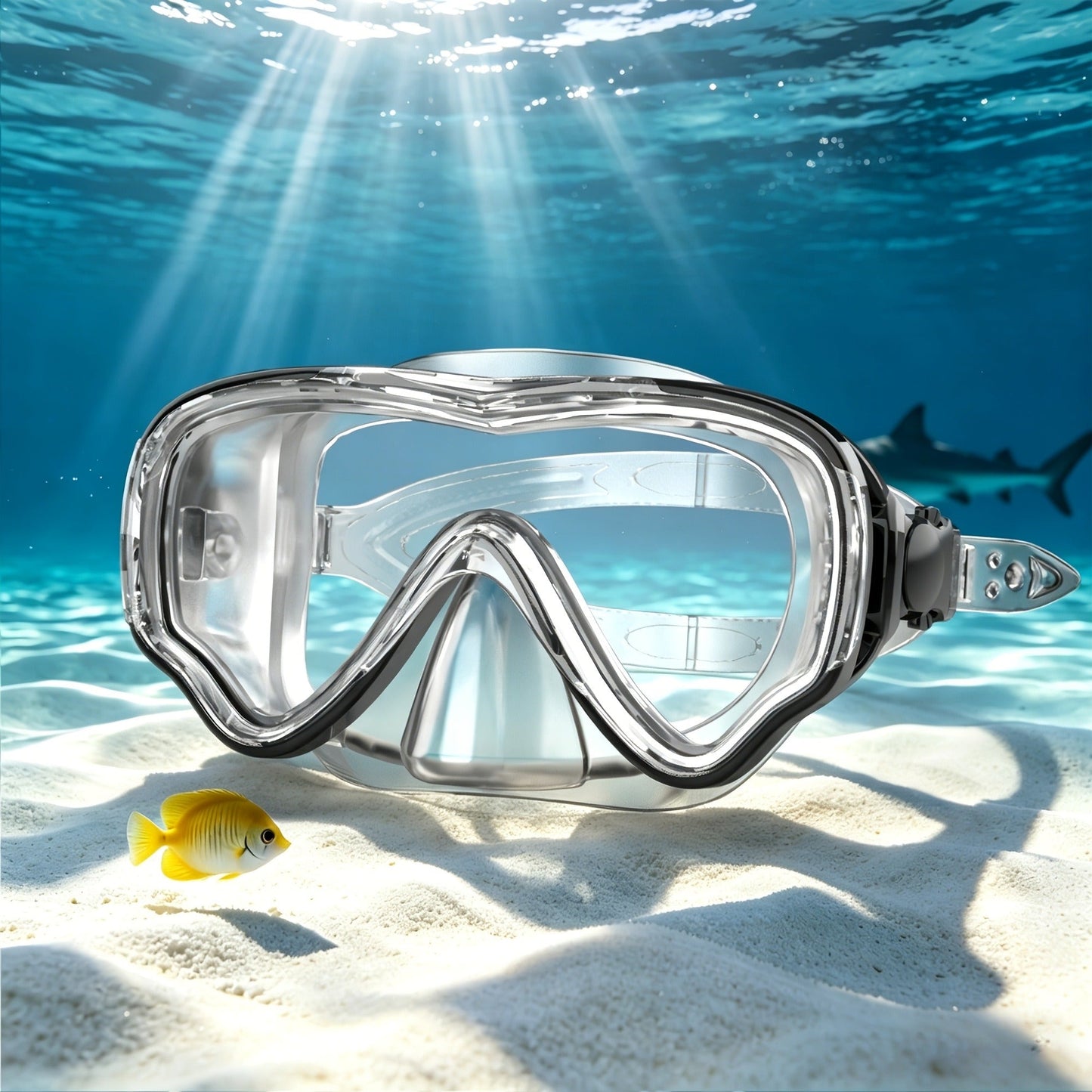 Panoramic HD Diving Mask Anti-Fog Tempered Glass Snorkel Mask with Nose Cover for Adults Youth Scuba Diving Snorkeling Swimming Pink Blue