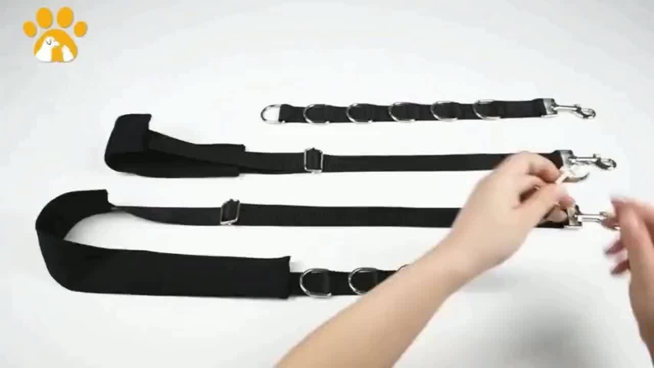 Dog Grooming Traction Rope Set 3pcs – Adjustable Restraint Loop with Rings, No Battery Needed, Pet Bathing & Styling Restraint Accessories