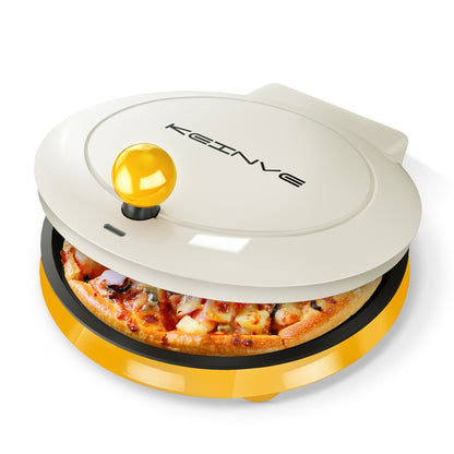 Electric Smokeless Indoor Grill 1500W, 2-in-1 Indoor Grill & Pizza Maker with 30-Min Timer, Auto Shut-Off