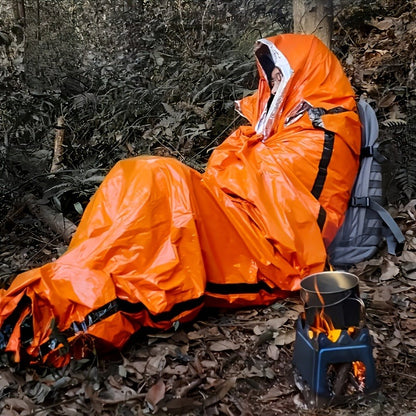 Emergency Bivvy Sleeping Bag Sets with Survival Whistles in Six- or Eight-Piece Checkout Options