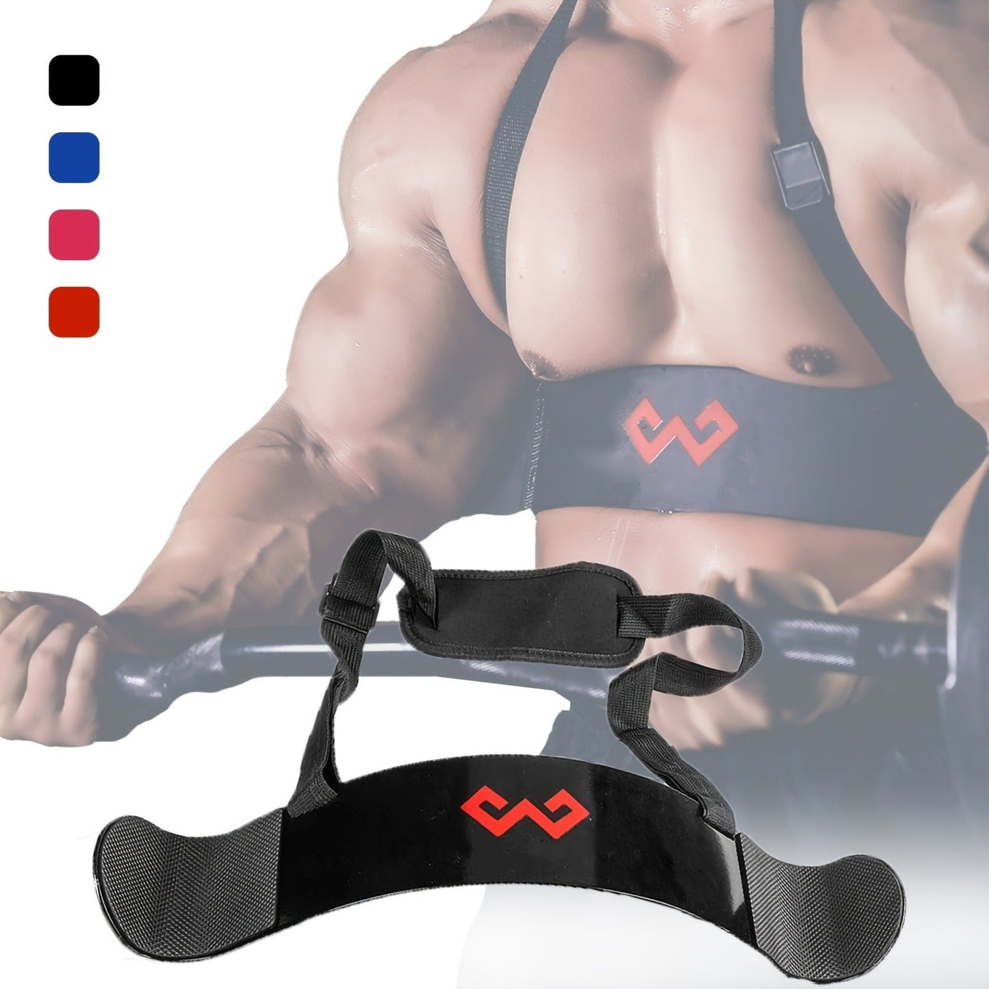 Adjustable Arm Blaster – Bicep Isolator for Barbell & Dumbbell