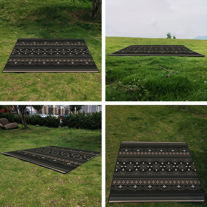 Foldable Picnic Mat 78x78in Dual Layer 240T Polyester & 210D Oxford Cloth Printed Outdoor Beach Mat for Camping
