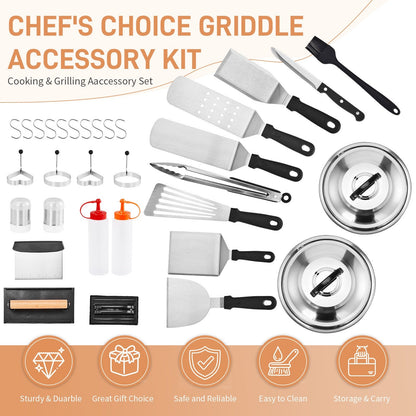 Camping Cookware Set, 19- or 27-Piece Coated Aluminum Mess Kit with Pot, Pan, Kettle, Cups, Plates and Cutlery