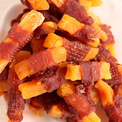 Sweet Potato Dog Treats – Chicken & Duck Wrapped Dried Sweet Potato, Natural High Protein Easy to Digest, Training Reward Snacks
