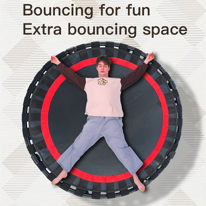 Mini Trampoline 40 Inch Collapsible Fitness Rebounder 660LBS Capacity, Adjustable Foam Handle Bars, Durable Elastic Straps & Thick Steel