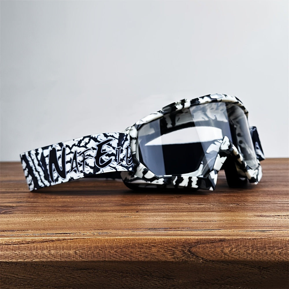 Ski Goggles Set with Black Headband – TPU Frame PC Lens Mirror Coating, Thick Foam Pad, Adjustable Strap, 28+ Color Styles