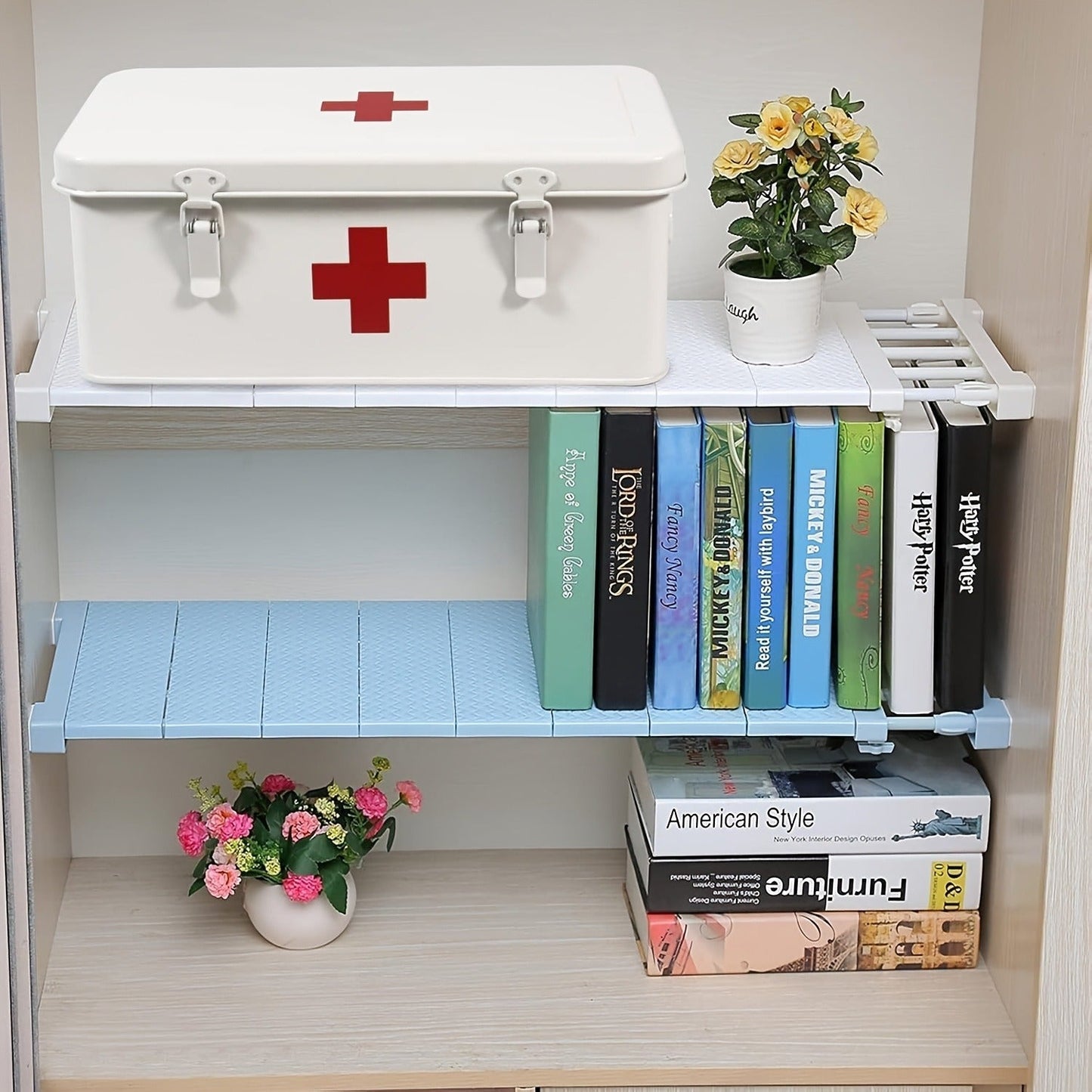Metal First Aid Box with Safety Lock – Empty Medicine Storage Tin & Emergency Supply Organizer for Home Office Car Camping