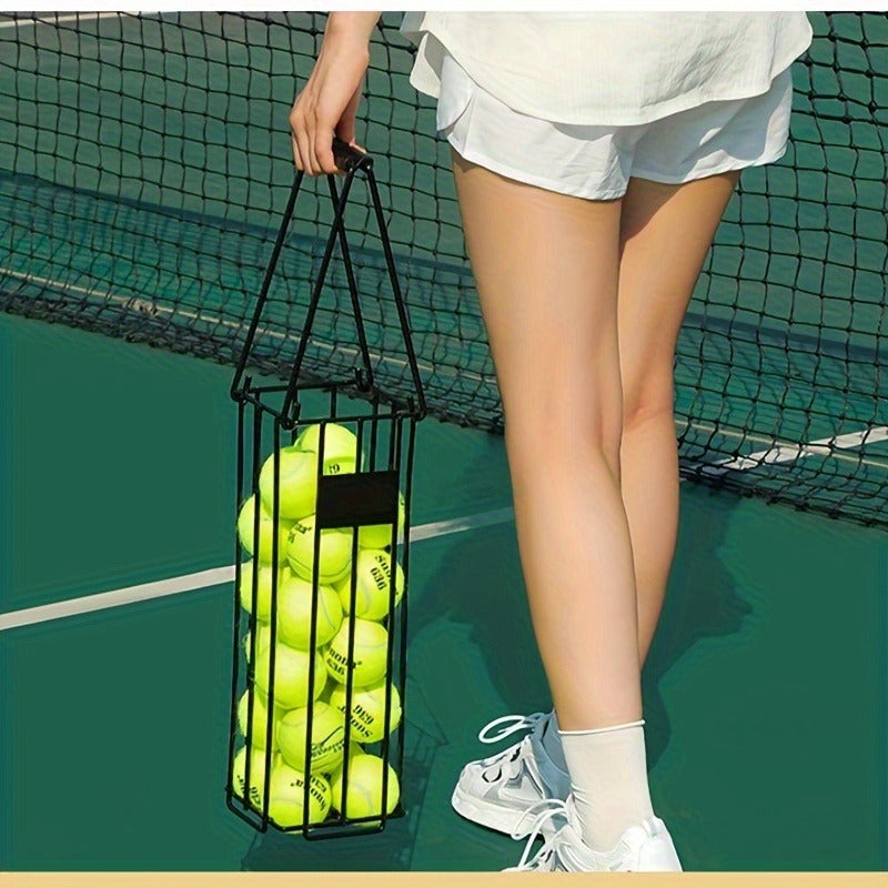 Tennis Ball Picker Up Tube – Stainless Steel Quick-Release Portable Ball Retriever for Tennis Pickleball Training