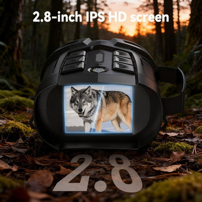 Night Vision Goggles 2K Ultra HD – 5W IR Binoculars with 2.8" IPS Screen, 10X Optical Zoom, 2600ft Range & 2000mAh Rechargeable Battery |