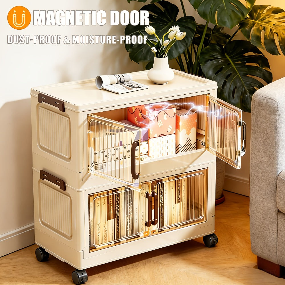 Acrylic Display Cabinet with Clear Door, Dust-Proof Blind Box Figure Showcase Shelf for Mini Toys Collectibles