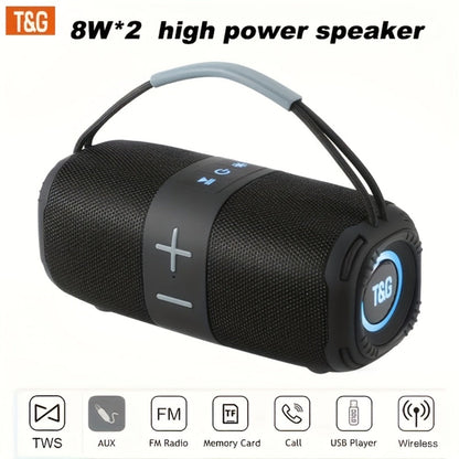 Portable Bluetooth Speaker TG668 Model with IPX4, LED Breathing Light, TWS, FM, USB, TF and AUX