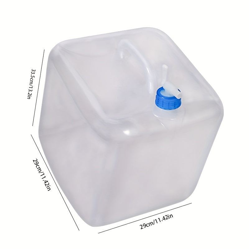 Foldable Water Storage Container 5.28 Gallon, Food-Grade BPA-Free Collapsible Water Jug with Spigot & Handle