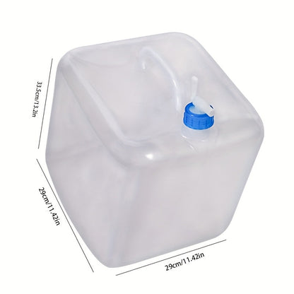 Foldable Water Storage Container 5.28 Gallon, Food-Grade BPA-Free Collapsible Water Jug with Spigot & Handle
