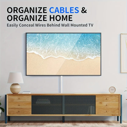 Cable Raceway Cord Hider for Wall Paintable White Self-Adhesive No-Drill for an Everyday Personal Care Routine