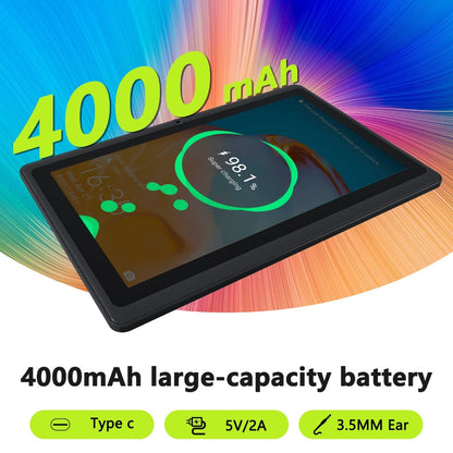 Android Tablet 7-Inch with Android 12, 4GB RAM, 32GB Internal Storage, Dual Cameras and 4000mAh Battery