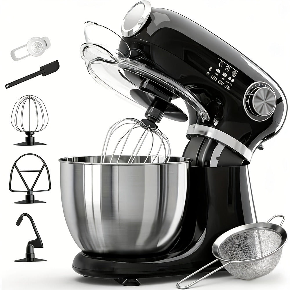 Bowl-Lift Stand Mixer 5.5 Qt 4-in-1 Electric Vertical Mixer 350W 12-Speed with Pulse for Entryways, Bedrooms and Living Spaces