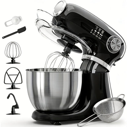 Bowl-Lift Stand Mixer 5.5 Qt 4-in-1 Electric Vertical Mixer 350W 12-Speed with Pulse for Entryways, Bedrooms and Living Spaces
