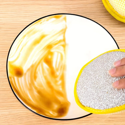 Kitchen Cleaning Sponges 24 Pack Double-Sided Anti-Scratch Reusable Washable Multi-Purpose Scrub Sponge for Dishes Pots Pans Home Restaurant