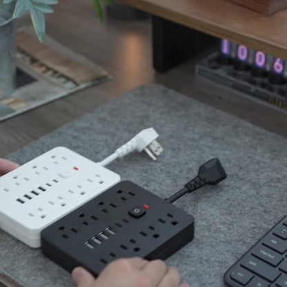 Power Strip with USB Ports, 14-in-1 with Individual Outlet Switches, 8 AC Outlets, 4 USB-A and 2 USB-C Ports