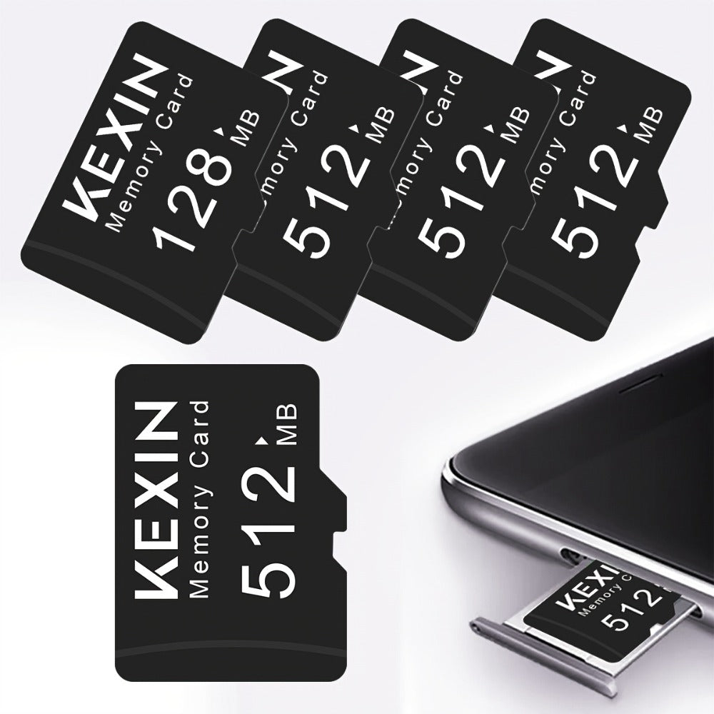 Micro SD Card 5 Pack 128MB 512MB Class 4 TF Flash Memory Cards – Multi-Device Storage for Camera Car Audio GPS Game Console Tablet Phone