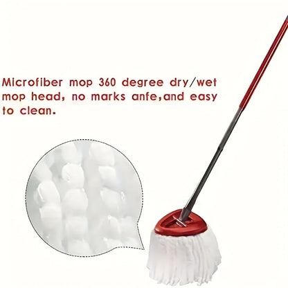 Microfiber Rotary Mop Replacement Heads 360 Degree Triangular Spin Mop Pads Refill Compatible with Rotary Mop Systems Deep Floor Cleaning 2