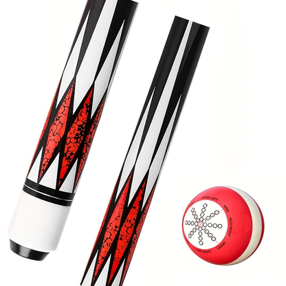 Pool Cue Stick 58 Inch – 13mm Laminated Tip, North American Maple Shaft, Ergonomic Grip, Billiard Cue for American Pool & Rotation