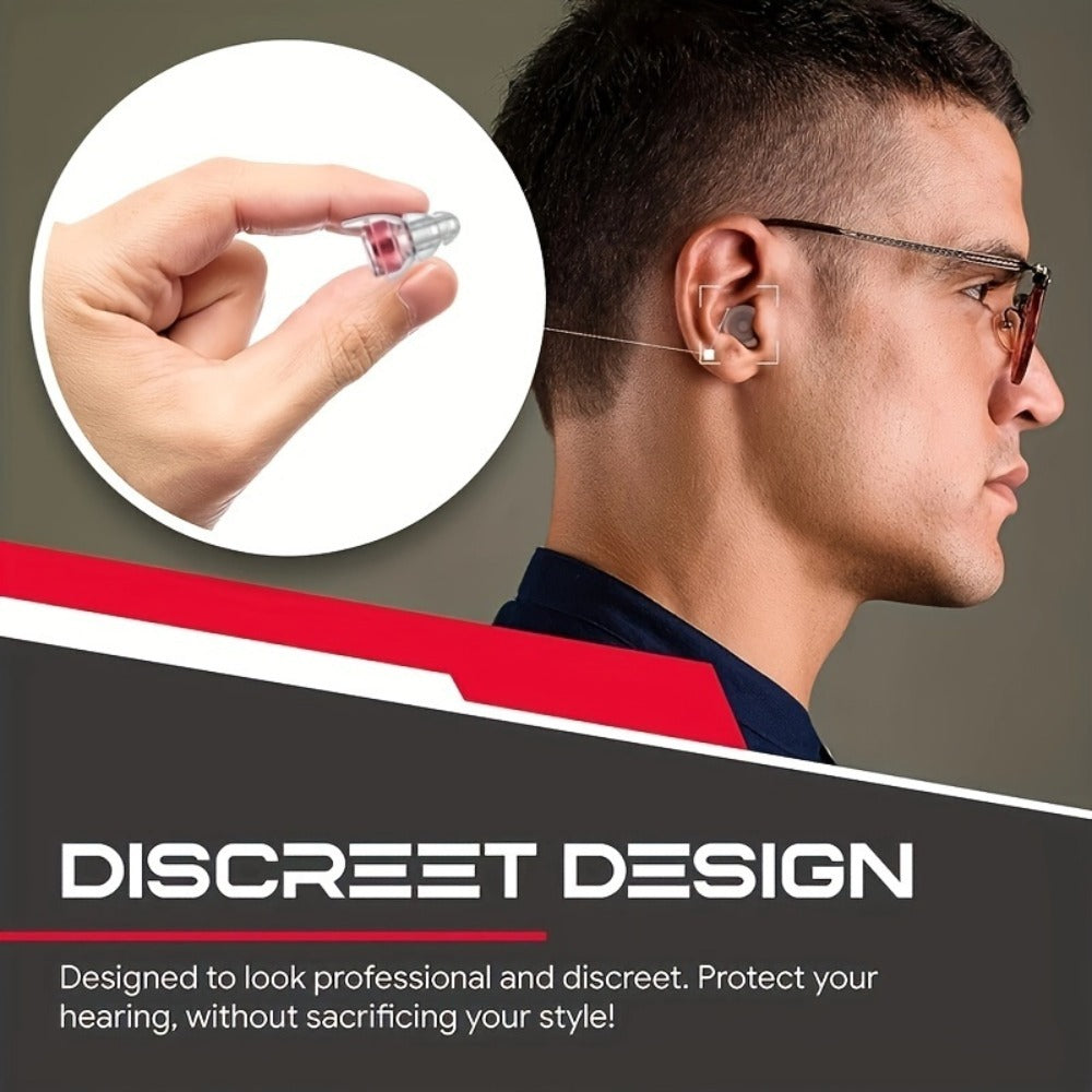 High Fidelity Earplugs for Concerts Musicians 24dB Noise Reduction, Advanced Filter Technology Ear Protection for Music Festivals