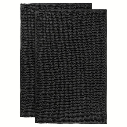 Chenille Bath Rug Extra Thick Bathroom Mat, Multiple Sizes & Colors for Entryways, Bedrooms and Living Spaces