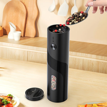 Electric Salt and Pepper Grinder Set with LED Light, Rechargeable Salt Pepper Mill, Adjustable Coarseness 3.72oz Large