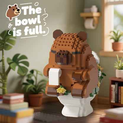 Capybara Micro Brick Building Set 562pcs Collector Edition – Miniature DIY Assembly Desk Decor Stress Relief Toy for Kids Teens Adults