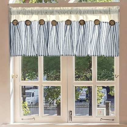 Semi Sheer Curtains Bohemian Linen Cotton Patchwork Grommet Top Window Drapes for Bedroom Living Room Kitchen Bathroom Cafe