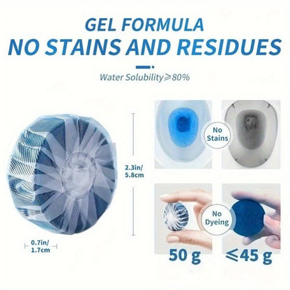 Mesh-Wrapped Toilet Bowl Cleaner Tablets in Blue, Pink or Three-Color 20- and 40-Pack Checkout Options