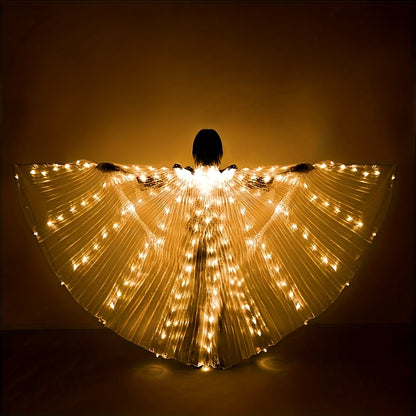 LED Feather Dance Costume Glowing Luminous with the Listed Color, Size or Set Options for Everyday Use
