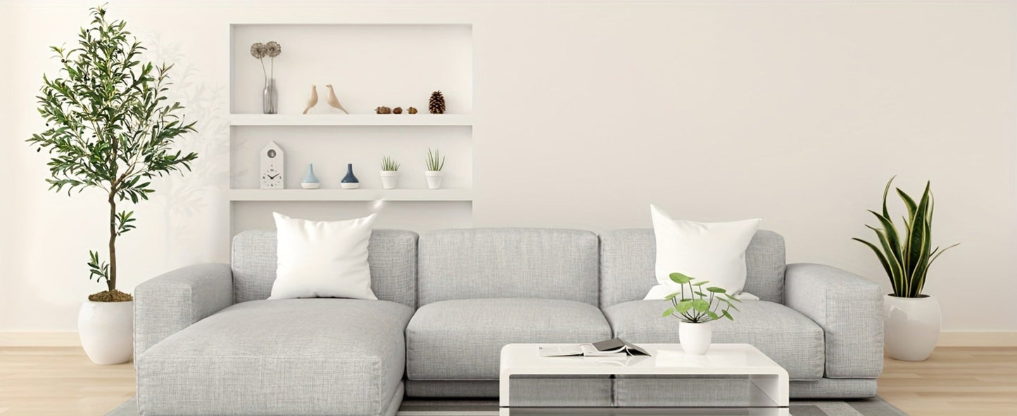 Artificial Olive Tree with Black or White Pot in 6 and 8 Foot Height Checkouts for Indoor Decor