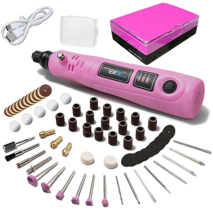 Cordless Rotary Tool Kit 3.6V USB Charging for Entryways, Bedrooms and Living Spaces, with the Listed Configuration