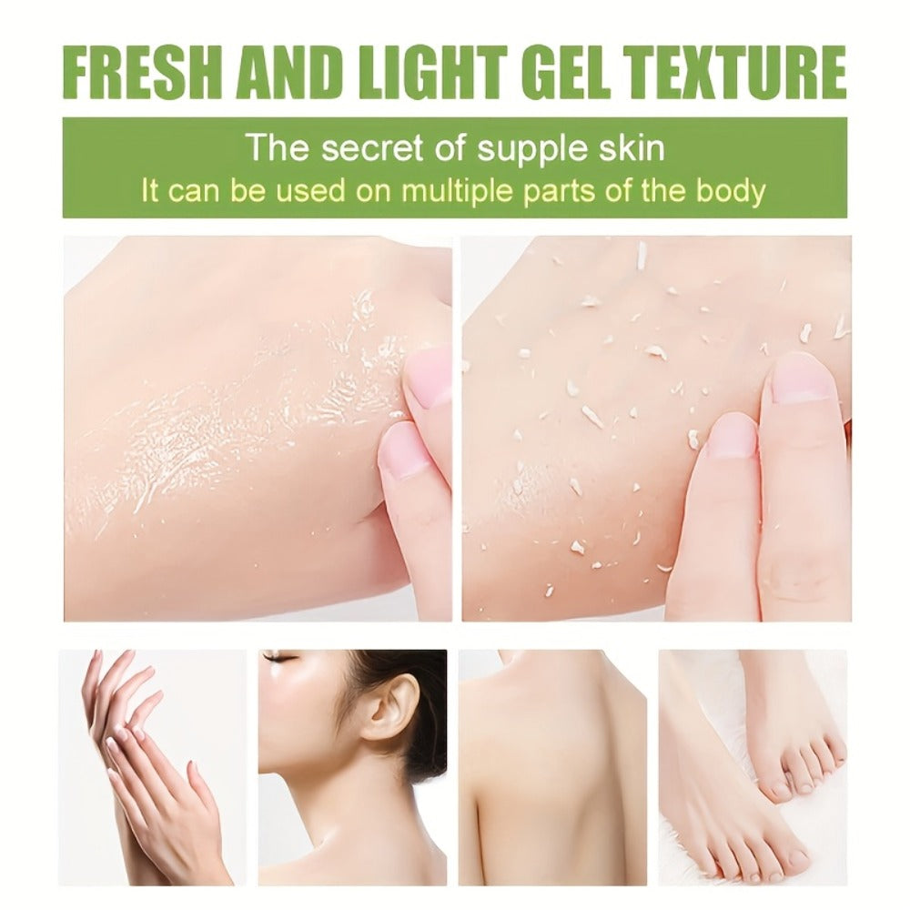 Mandelic Acid Exfoliating Gel 200ml with Aloe & Rose Extract, Deep Cleansing Pore Cleanser for Face & Body