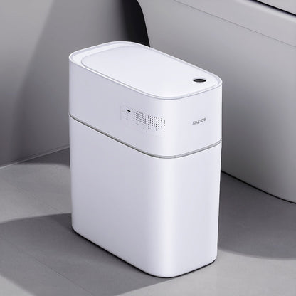 Touchless Trash Can 3.8 Gal 14L Infrared Motion Sensor, Auto-Open Lid, Wind Adsorption Auto-Expand Bag