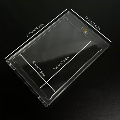 30pt Magnetic Card Holders 30/60 Pack – Clear Hard Plastic One-Touch Trading Card Cases, Protective Display Holders for Baseball, Sports