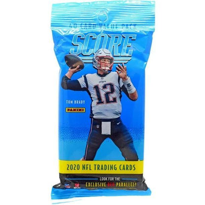 NFL Score Football Fat Pack 2020 – 40 Cards Per Pack with Justin Herbert Joe Burrow Jalen Hurts Jordan Love Rookie Card Chase | Official NFL