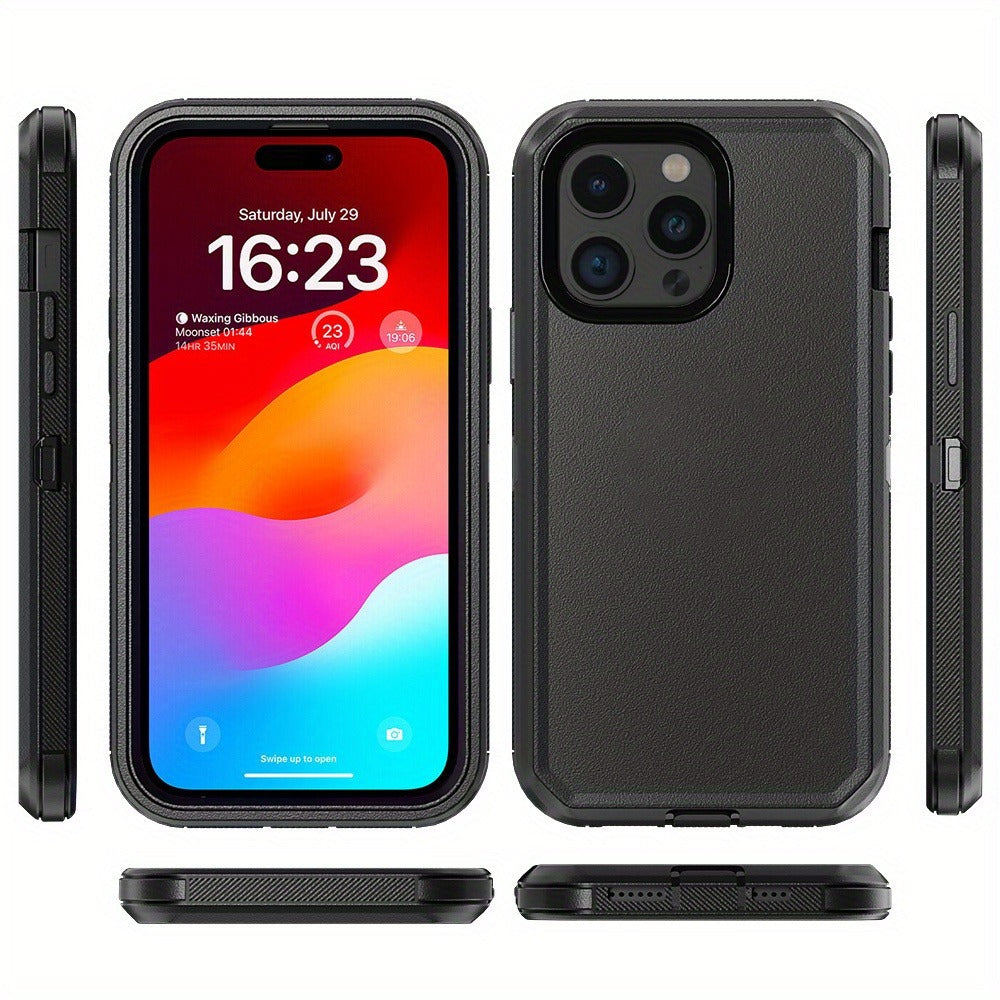 Rugged Armor iPhone 15 Case Shockproof Military-Grade Dual Layer Bumper Drop Protection Cover for iPhone 15 Pro Max 15 Plus 15 Pro 15