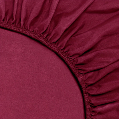 Bed Sheet Set California King 6-Piece Microfiber with 18-Inch Pocket and Sixteen Solid Color Choices