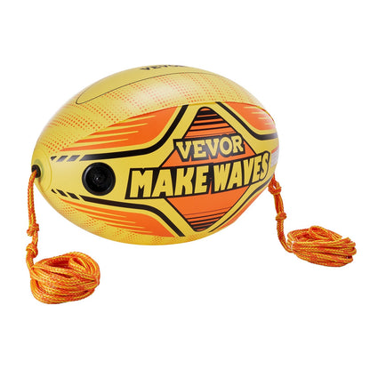 Inflatable Booster Ball for Towable Tubes 680lbs Tensile Strength 0.75mm Thickened PVC with PE Tow Rope for Boating Water Sports Sea Lake